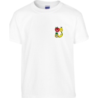 T-Shirt Apfel Citrus Ananas Banane weiß S