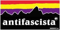 Aufkleber Antifascista